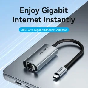 Фото: Мережева карта Vention USB-C - Gigabit Ethernet (CFPHB) № 2 | KTC