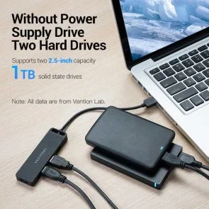 Фото: USB-хаб Vention 5in1 0.15m Black (CHMBB) № 5 | KTC