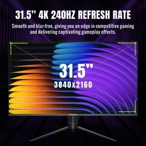 Фото: Монітор Gamemax GMX32UCDM Black - 31.5" QD-OLED / 3840×2160 / 240 Гц / AMD FreeSync, Nvidia G-Sync / HAS № 15 | KTC