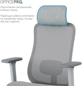 Фото: Крісло OfficePro Wave OC670 Gray (OC670-G-G-G) № 13 | KTC