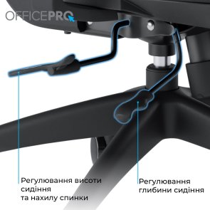 Крісло OfficePro Skyline OC580-B-B-B Black