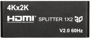 Сплітер PowerPlant HDMI 1x2 V2.0, 3D, 4K / 60hz (HDSP2-V2.0)