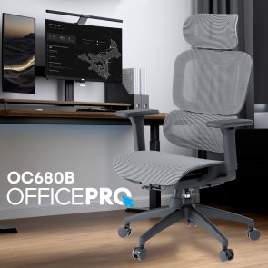 Крісло OfficePro Skyline OC680 Black/Gray (OC680-B-G-G)