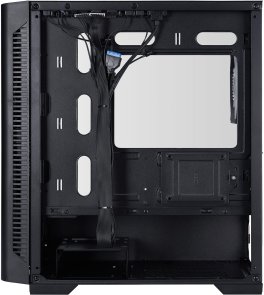 Корпус 1stPlayer D4-M-BK-2F1P-1F1 Black with window
