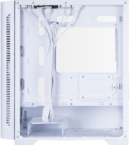 Корпус 1stPlayer D4-M-WH-2F1P-W-1F1-W White with window