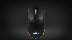 Мишка, REAL-EL RM-515 USB, Black