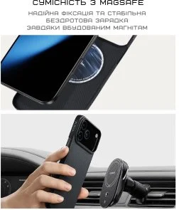 Фото: Чохол Pitaka for Apple iPhone 17 Pro - Ultra-Slim Twill Blue/Grey (KI1706BP) № 5 | KTC