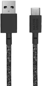 Фото: Кабель Native Union Belt AM / Type-C 1.2m Cosmos Black (BELT-AC-COS-NP) № 3 | KTC