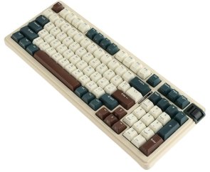 Клавіатура KZZI K98 Rainbow Switch ENG/UKR WL/BT/USB Oasis Green (6935280824975)