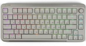 Клавіатура компактна KZZI I75 Red Switch WL/BT/USB Grey (6977534870635)