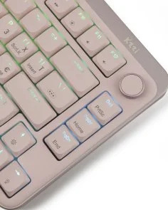 Фото: Клавіатура KZZI I75 Red Switch WL/BT/USB Pink (6977534870567) № 4 | KTC
