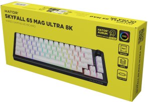 Клавіатура Hator Skyfall 65 MAG Ultra 8K Aurum Ice USB Black/White (HTK1860UA)