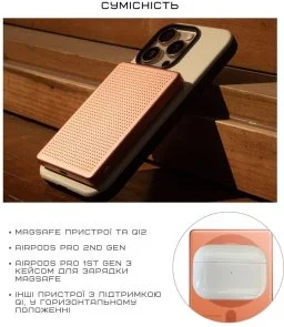 Фото: Батарея універсальна Native Union Active Magnetic 5000mAh 15W Apricot Crush (ACTPB-5KMS-APR) № 3 | KTC