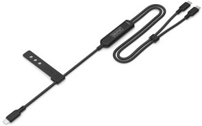 Кабель Digitus AK-300170-018-S Type-C / 2xType-C 1.8m Black