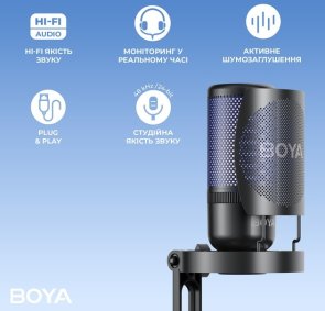 Мікрофон Boya K9 RGB Black