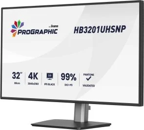 Фото: Монітор iiyama HB3201UHSNP-B1 - 31.5" IPS / 3840×2160 / 60 Гц / Pivot / HAS № 3 | KTC