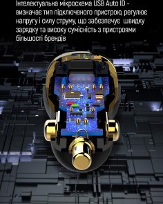 Автомобільний зарядний пристрій ColorWay 60W PD QC3.0 Black (CW-CHA046PD-BK)