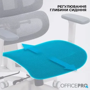 Фото: Крісло OfficePro Skyline OC680 White/Dark Gray (OC680-W-DG-DG) № 9 | KTC