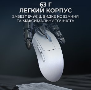 Миша Ajazz AJ199 Max WL/BT/USB White (AJ199-MAX-W)