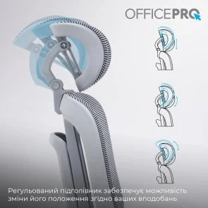 Фото: Крісло OfficePro Skyline Footrest OC750 Gray/Dark Gray (OC750-G-DG-DG) № 12 | KTC