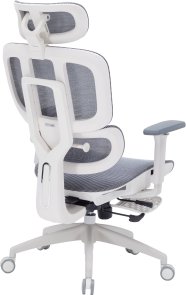 Крісло OfficePro Skyline Footrest OC750 White/Dark Gray (OC750-W-DG-DG)