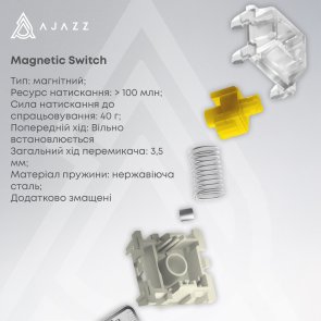 Клавіатура Ajazz AK680 Max Magnetic Switch RGB USB White (AK680-WM-W-A)