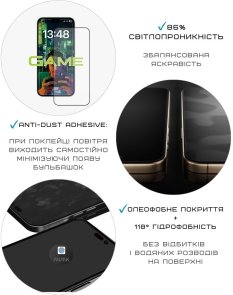Захисне скло Anank for iPhone 17 Pro - 2.5D Anti-Fingerprint (6975593907149)