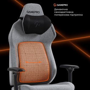 Крісло GamePro GC925G Fabric Gray