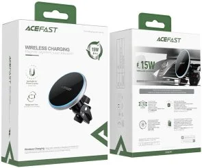 Фото: Кріплення для мобільного телефону Acefast D3 Magnetic Wireless Charging Car Holder Silver (6974316280446) № 4 | KTC