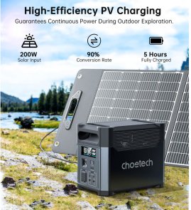 Зарядна станція Choetech BS061, 1200W, 1024Wh + Wifi+Bt