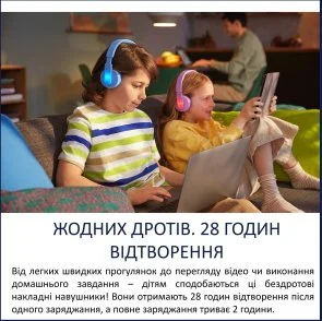 Фото: Навушники Philips Kids TAK4206 Blue (TAK4206BL/00) № 3 | KTC