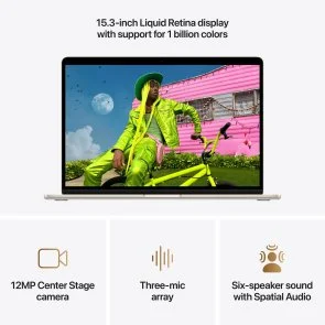 Фото: Ноутбук Apple MacBook Air 15.3 2026 M5 10GPU Starlight (MDVD4) № 5 | KTC
