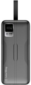 Батарея універсальна ColorWay Power Bank 50000mAh Digital Display 22.5W Black (CW-PB500LPC5BK-PDD)