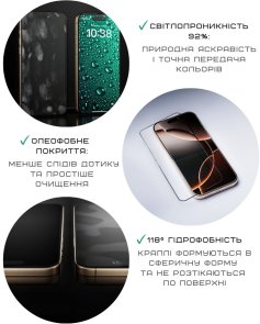 Захисне скло Anank for Apple iPhone Air - 2.5D HD 5X Reinforced 1 pcs/2.5D HD Curved Clear 1 pcs with installation box (6975593907736)