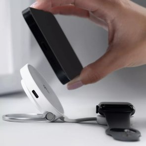 Бездротовий зарядний пристрій Proove Knocker 2in1 Qi2, White