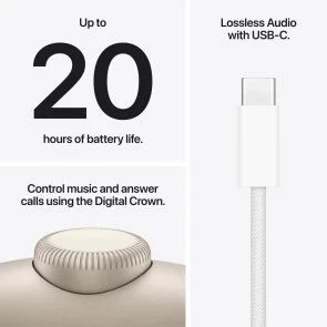 Фото: Навушники Apple AirPods Max 2 2026 Starlight (MHWL4) № 7 | KTC