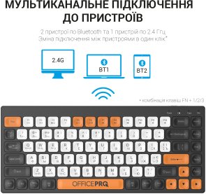 Клавіатура OfficePro SK955B Wireless Black