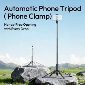 Фото: Селфі монопод Ulanzi MT86 Automatic Phone Tripod Phone Clamp Black (S023) № 9 | KTC