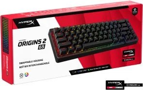 Фото: Клавіатура HyperX Origins 2 65 HX Red ENG/UKR USB Black (B4QS3AA) № 8 | KTC