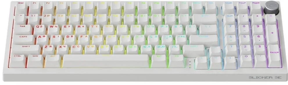 Фото: Клавіатура Proove Gaming Slicker Special Edition Huano Kobe WL/BT/USB White (WKSLSE022402) № 2 | KTC
