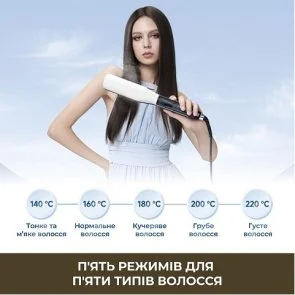 Фото: Випрямляч волосся Dreame AuraSteam Straight White (AA01A) № 10 | KTC