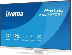 Фото: Монітор iiyama XB2797QSU-W1 White - 27" IPS / 2560×1440 / 75 Гц / Adaptive Sync / Pivot / HAS № 10 | KTC