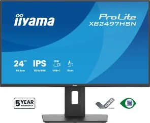 Фото: Монітор iiyama ProLite XB2497HSN-B1 Black - 23.8" IPS / 1920×1080 / 100 Гц / Adaptive Sync / Pivot / HAS № 2 | KTC