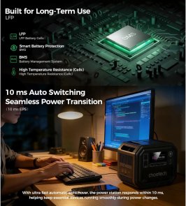 Зарядна станція Choetech BS064 2500W 2160Wh + Wi-Fi + BT