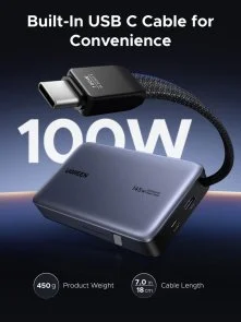 Фото: Батарея універсальна UGREEN PB551 20000mAh 145W Space Grey (55992B) № 3 | KTC