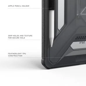Фото: Чохол для планшета UAG for Apple iPad 11 2025 - Scout Plus Ash (124495113131) № 6 | KTC