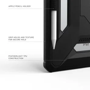 Фото: Чохол для планшета UAG for Apple iPad 11 2025 - Scout Plus Black (124495114040) № 7 | KTC
