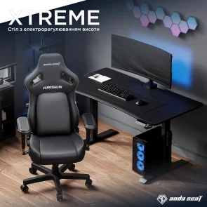 Фото: Стіл комп’ютерний Anda Seat Xtreme 140 Black (AD-D-DD1-1400-07-B) № 9 | KTC