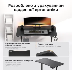 Фото: Стіл комп’ютерний Anda Seat Xtreme 140 Black (AD-D-DD1-1400-07-B) № 15 | KTC