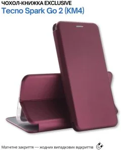 Фото: Чохол BeCover for Tecno Spark Go 2 KM4 - Exclusive Red Wine (715008) № 3 | KTC